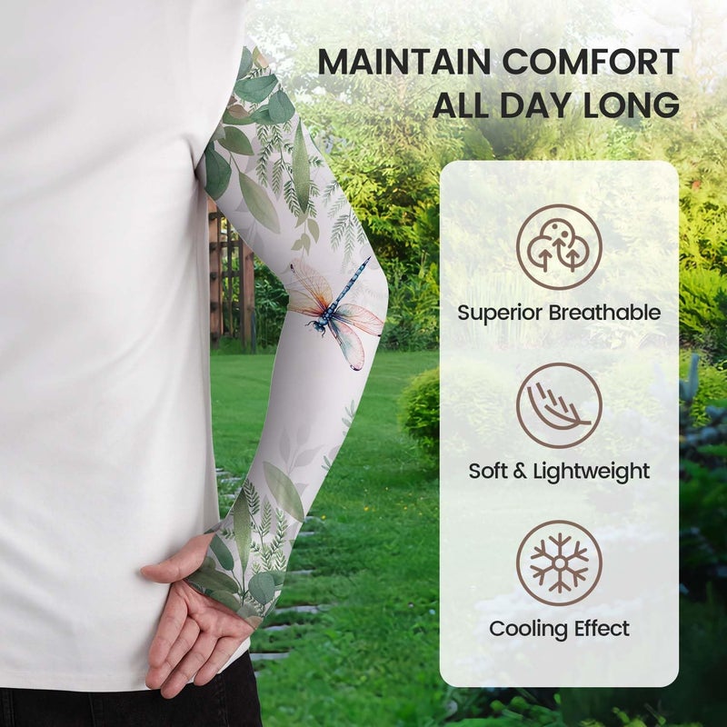 YPHCDO Store Gardening Sleeves Farm Sun Protection Arm Cooling Sleeves Thorn Proof Garden for Women Men with Thumb Hole - Image 2